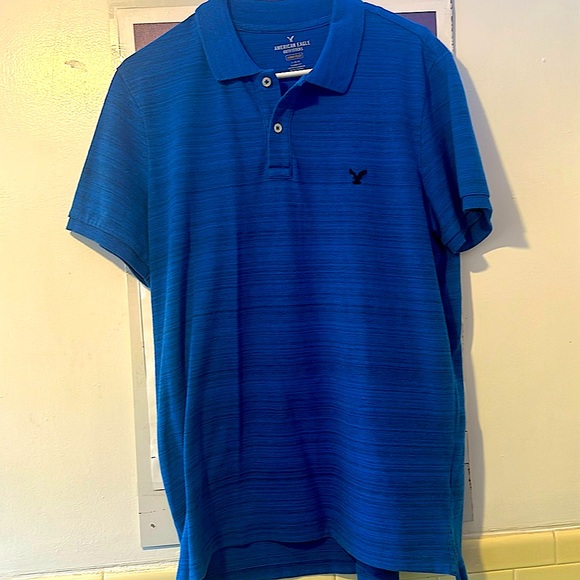 American Eagle 2 button ss polo shirt. Size large classic fit core flex. - Picture 1 of 4
